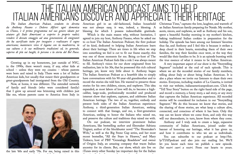 La Gazetta Published